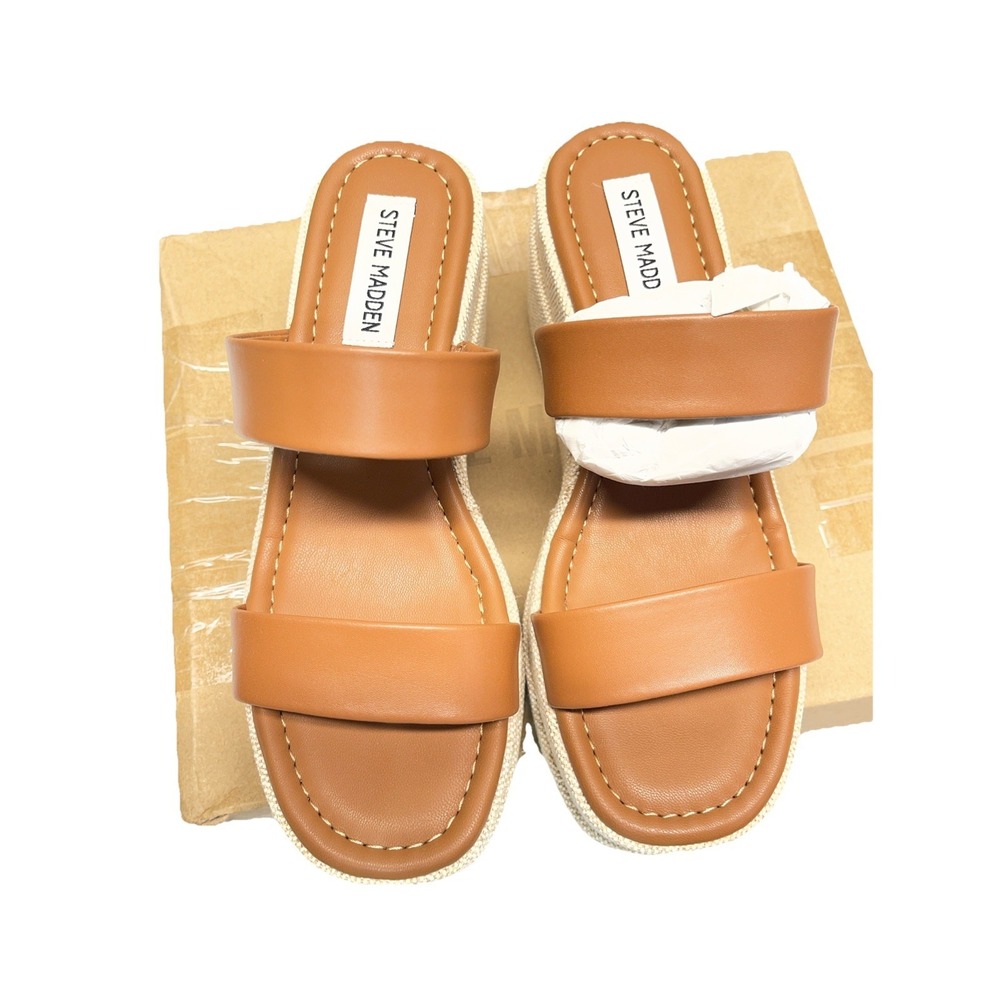 Steve Maddens Women's Sandels 7.5 Moveable Cognac Color In Box New - Picture 4 of 7